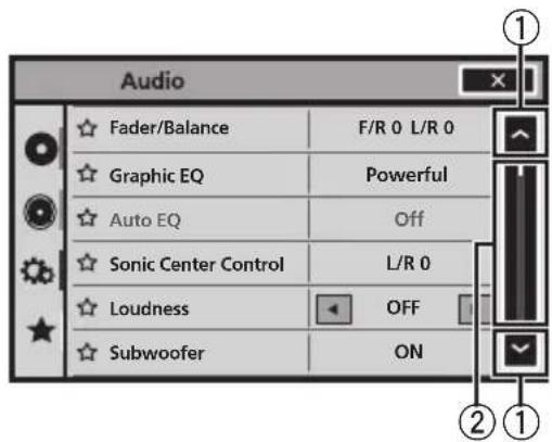 PIONEER AVH-P8450BT - Operatingthescrollicon andthescrubberbar - 1