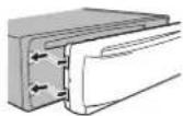 PIONEER DEH-1450UB - Re-attachingthefrontpanel - 1