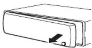 PIONEER DEH-2150UB - Removingthefrontpanel - 1