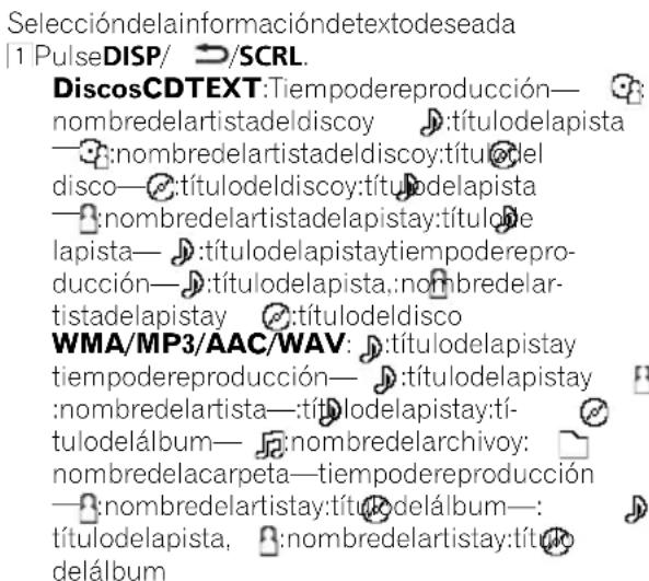 PIONEER DEH-5250SD - Visualización de información detexto - 1