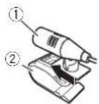 PIONEER DEH-7350BT - Wheninstallingthemicrophoneon thesunvisor - 1