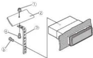 PIONEER DEH-9350SD - 3Instalelaunidadsegúnlailustración. - 1