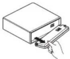 PIONEER DEH-P4850MP - Removing the front panel - 1