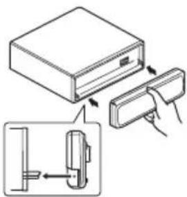 PIONEER DEH-P6950IB - Attachingthefrontpanel - 1