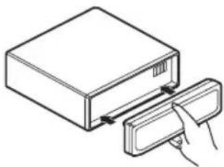 PIONEER DEH-P80RS - Attachingthefrontpanel - 1