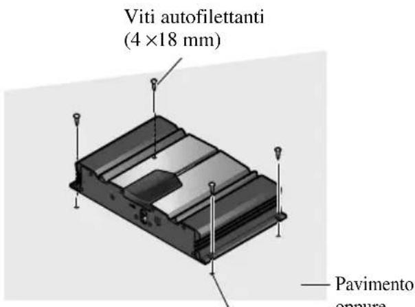 PIONEER GM-3100T - Esempio dell'installazione sul pavimento oppure sullo chassis - 1