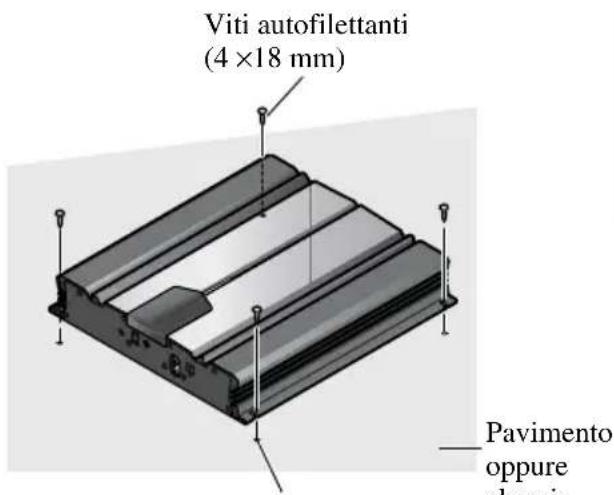 PIONEER GM-7100M - Esempio dell'installazione sul pavimento oppure sullo chassis - 1