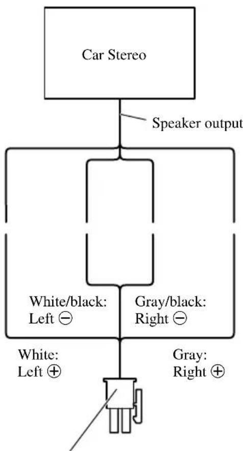 PIONEER GM-7200M - Using the Speaker Input - 1