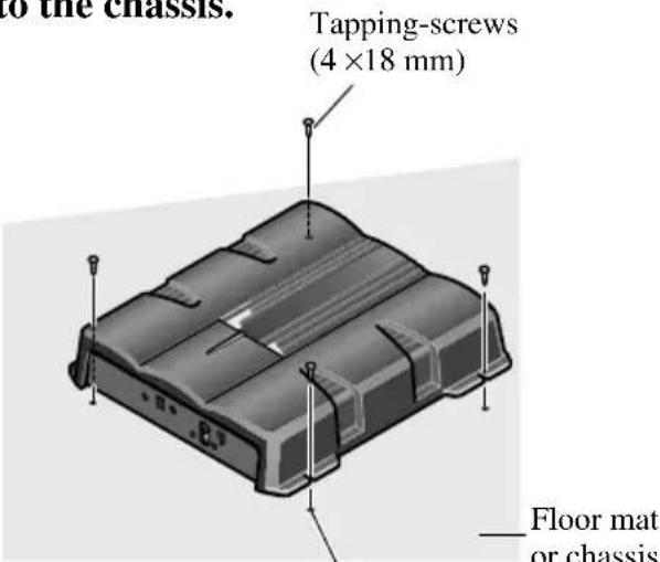 PIONEER GM-7200M - Example of installation on the floor mat or on the chassis - 1