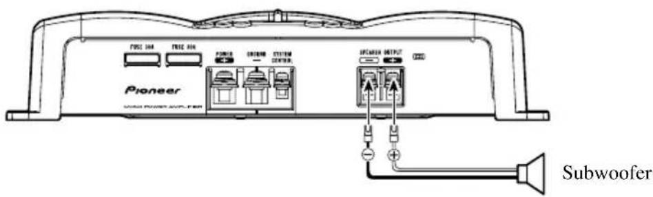 PIONEER GM-7200M - Anschließen der Lautsprecherkabel - 1