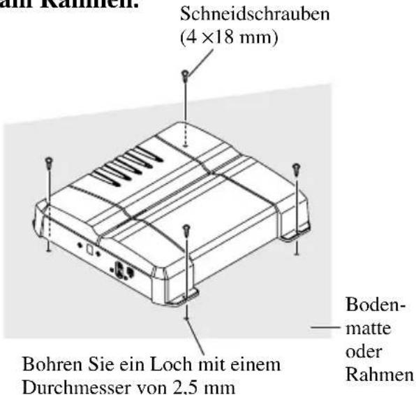 PIONEER GM-7300M - Beispiel eines Einbaus auf einer Bodenmatte oder auf dem Rahmen - 1