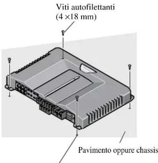 PIONEER GM-D515 - Esempio dell'installazione sul pavimento oppure sullo chassis - 1