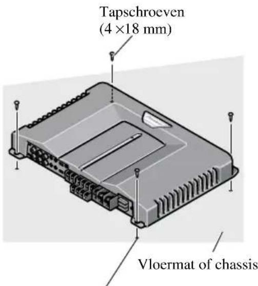 PIONEER GM-D515 - Voorbeeld van installatie op de vloermat of op het chassis - 1