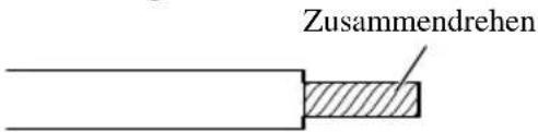 PIONEER GM-D515 - Verdrillen Sie Batteriekabel, Massekabel und System-Fernbedienungskabel. - 1