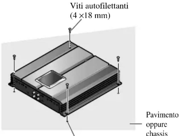 PIONEER PRS-A700 - Esempio dell'installazione sul pavimento oppure sullo chassis - 1
