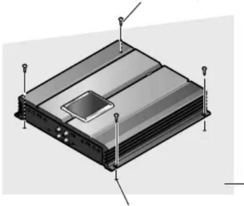 PIONEER PRS-A700 - Ejemplo de instalación en la alfombra del piso o en el chasis - 1