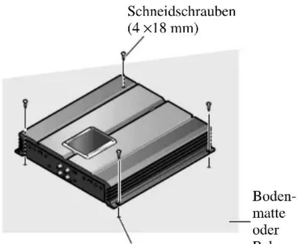 PIONEER PRS-A700 - Beispiel eines Einbaus auf einer Bodenmatte oder auf dem Rahmen - 1