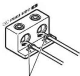PIONEER PRS-D1200SPL - Raccordement des bornes de sortie vers les haut-parleurs - 3