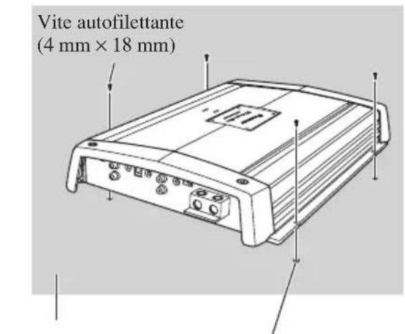 PIONEER PRS-D1200SPL - Esempio dell'installazione sul pavimento oppure sullo chassis - 1