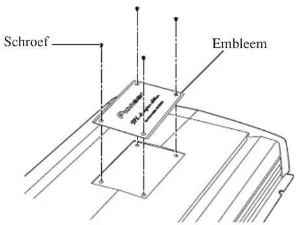 PIONEER PRS-D1200SPL - Omdraaien van het embleem - 1