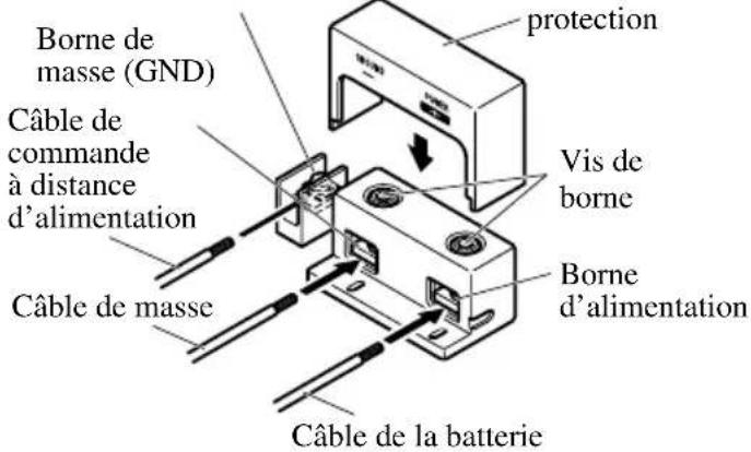 PIONEER PRS-D3000SPL - Reliez les câbles aux bornes. - 1