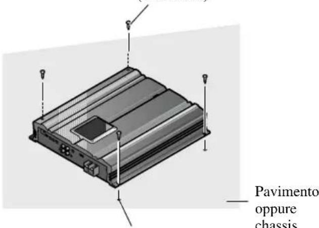 PIONEER PRS-D3000SPL - Esempio dell'installazione sul pavimento oppure sullo chassis - 1