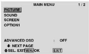 PIONEER PDP-42MVE1 - Menu Operations - 2