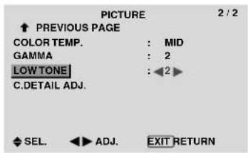PIONEER PDP-42MVE1 - Making the Low Tone adjustments - 1