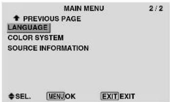 PIONEER PDP-42MVE1 - Menu Operations - 3
