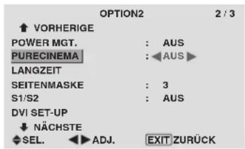 PIONEER PDP-42MVE1 - Einstellung des Bildes entsprechend des Filmformats - 1