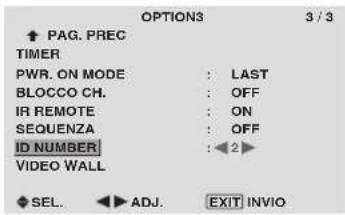 PIONEER PDP-42MVE1 - Impostazione del numero ID - 1