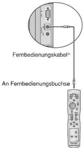 PIONEER PDP-42MVE1 - Benutzung des Draht-Fernbedienungsmodus - 1