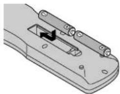 PIONEER PDP-42MVE1 - Gebruik van de afstandsbediening Plaatsen en vervangen van de batterijen - 2