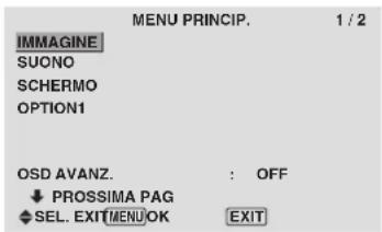 PIONEER PDP-42MVE1 - Funzioni del menu - 2