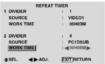 PIONEER PDP-42MVE1 - REPEAT TIMER - 1