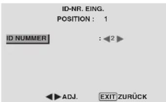 PIONEER PDP-42MVE1 - Einstellen von ID-Nummern für die Fernbedienung - 1