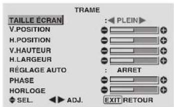 PIONEER PDP-42MVE1 - ■ Lorsque "RÉGLAGE AUTO" est désactivée ("ARRET") - 1
