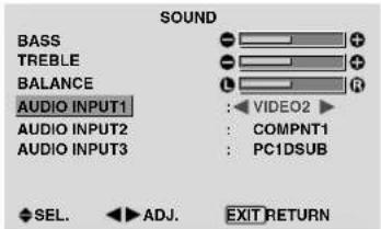 PIONEER PDP-42MVE1 - Setting the allocation of the audio connectors - 1