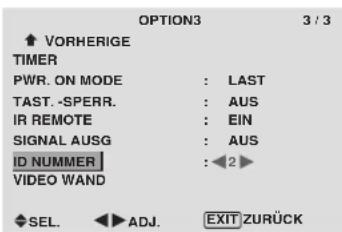 PIONEER PDP-42MVE1 - Einstellen der ID-Nummer - 1