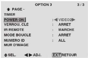 PIONEER PDP-42MVE1 - Réglage du mode Power ON - 1