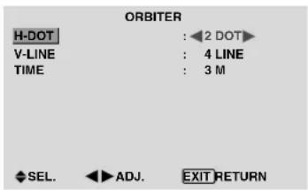 PIONEER PDP-42MVE1 - Adjust the ORBITER function manually - 1