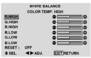 PIONEER PDP-42MVE1 - Adjusting the color to the desired level - 1