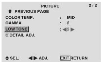 PIONEER PDP-42MVE1 - Instellen van de nuance - 1