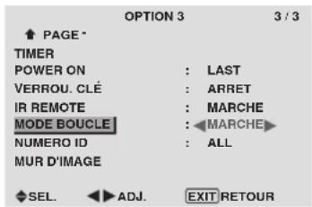 PIONEER PDP-42MVE1 - Réglage du mode répétition - 1