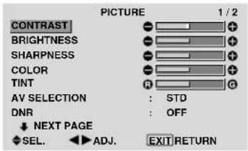 PIONEER PDP-42MVE1 - Menu Operations - 4