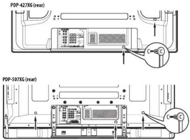 PIONEER PDP-507XG - Routing cables - 1