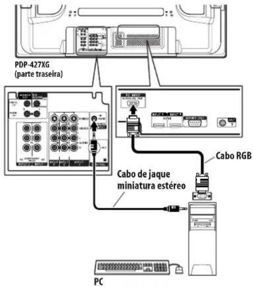 PIONEER PDP-507XG - Conexão a um computador pessoal - 1
