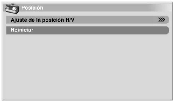 PIONEER PDP-R04G - Ajuste de las posiciones de la imagen (modo AV solamente) - 1