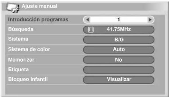 PIONEER PDP-R04G - Utilización del ajuste manual - 1