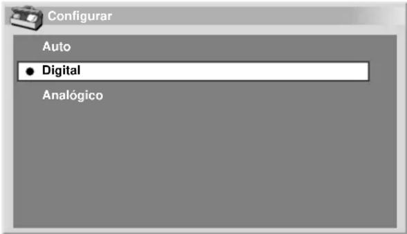 PIONEER PDP-R04G - Para especificar o tipo dos sinais de áudio: - 1